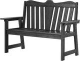 Outdoor Bench, 2-Person Weatherproof Garden Bench