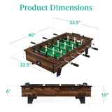 40in Tabletop Foosball Table, Compact Mini Arcade Table Hand Soccer