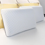 2 Pack Memory Foam Pillows,Queen Ventilated Bed Pillows with Washable Cover
