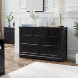 7 Drawer Dresser, Farmhouse Dresser Chest of Drawer for Bedroom