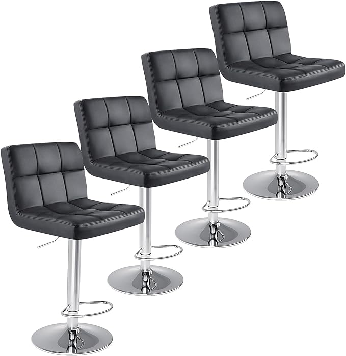 24 inch Counter Height Bar Stools, Upholstered Modern Kitchen Barstools
