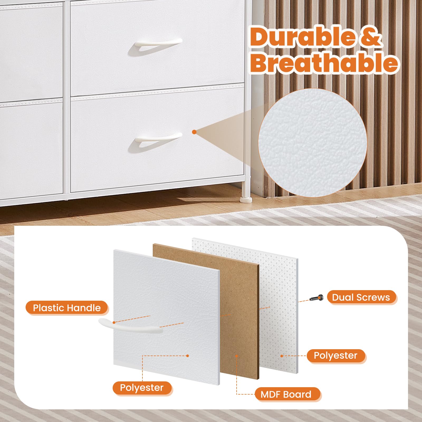 Dresser - Dresser for Bedroom Drawer Dresser Organizer Storage Drawers