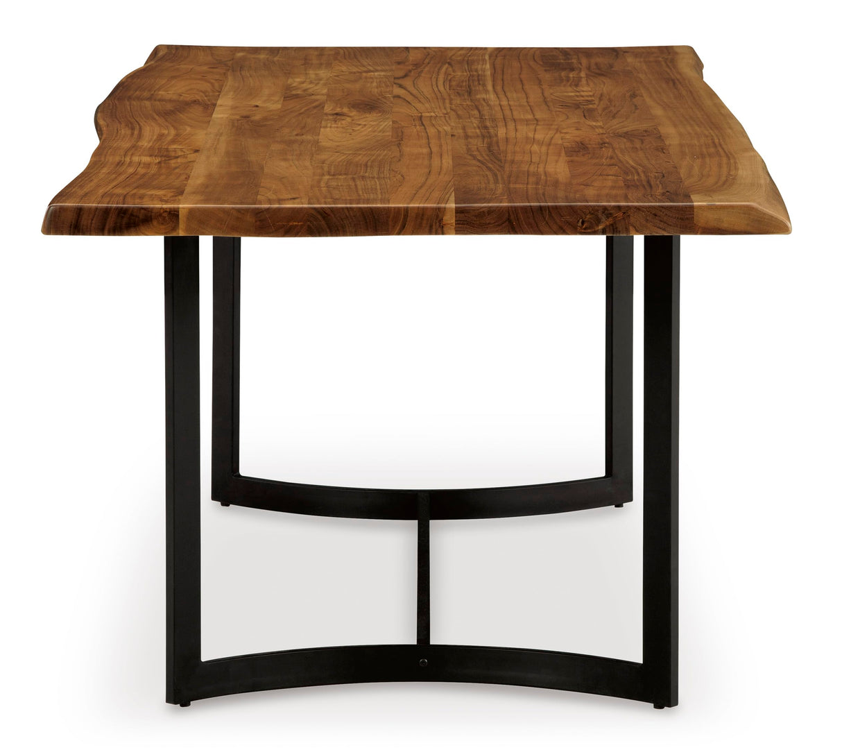 Fortmaine Contemporary Dining Table with Natural Live Edge