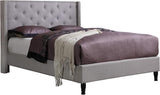 furBed00007_Cloth_LightGrey_Full Platform Bed, Grey