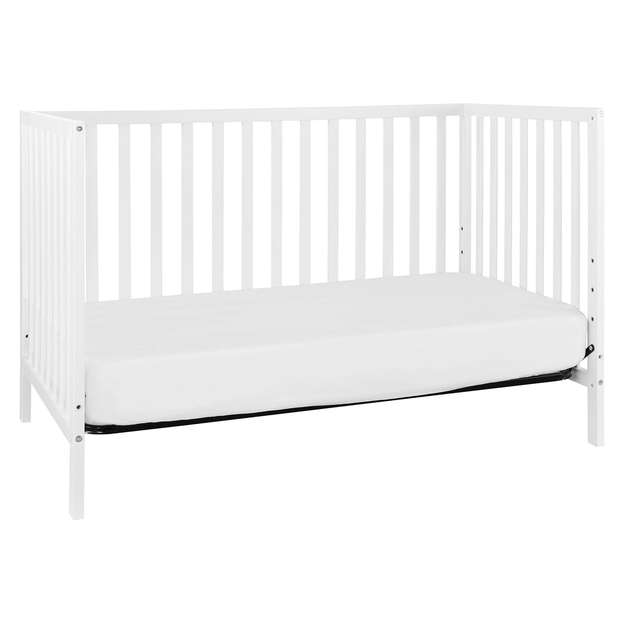 Union 4-in-1 Convertible Crib in White, Greenguard Gold Certified