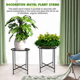 Metal Plant Stand, KABB 15'' Tall Flower Pot Stand Set of 2, Modern Rustproof