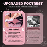 Pink Gaming Chair with Cat Ears - Ergonomic Office Chair with Memory Foam