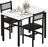 3-Piece Dining Table Set for Small Spaces