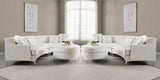 Curved Sectional Sofa with Table Luxurious Boucle Sectional Couch