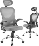 High Back Ergonomic Office Chair with Adjustable Headrest Armrest Mesh Lumbar