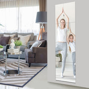 Full Length Mirror Tiles, Frameless Glass Wall Mirror 12 Inch x 4 Pieces, Body Mirror
