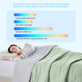 Cooling Comforter King - Lightweight Cooling Blanket for Hot Sleepers Quickly Cool Down