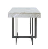 Willy Modern Storage Faux Marble Top 3-Piece Coffee, End and Sofa Table Set