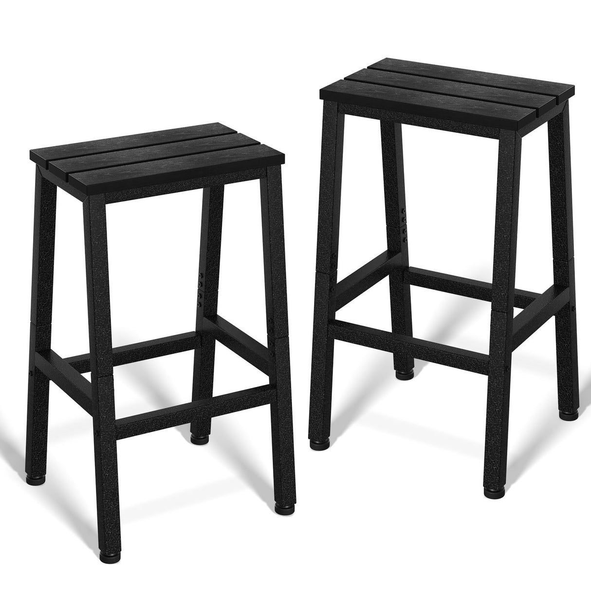 26 Inch Outdoor Bar Stools Set of 2, Patio Counter Height Stools