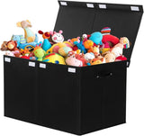 Toy Chest Box with Lid, Foldable Toy Storage Organizer Bin Boxes with Removable Divider