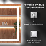 24x32 LED Bathroom Mirror - Anti-Fog Dimmable Backlit Vanity Mirror