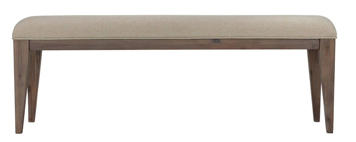 Leno Dining Bench, 51", Beige