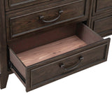 Furniture Paradise Valley 10 Drawer Chesser - Saddle Brown