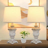 Coastal Table Lamps Set of 2 with 2 USB Ports