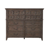 Furniture Paradise Valley 10 Drawer Chesser - Saddle Brown