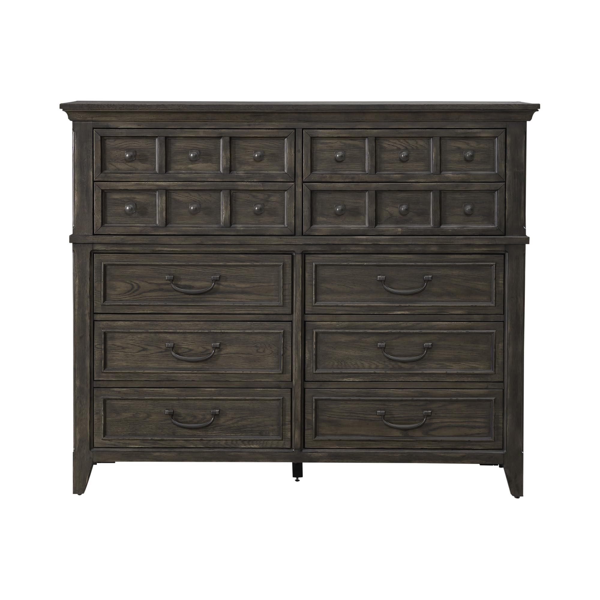 Furniture Paradise Valley 10 Drawer Chesser - Saddle Brown
