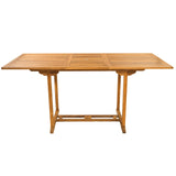 Rectangular Outdoor Patio Extension Bar Height Dining Table