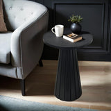 Small Pedestal Side Table, Round Modern Drink Table, Accent Table
