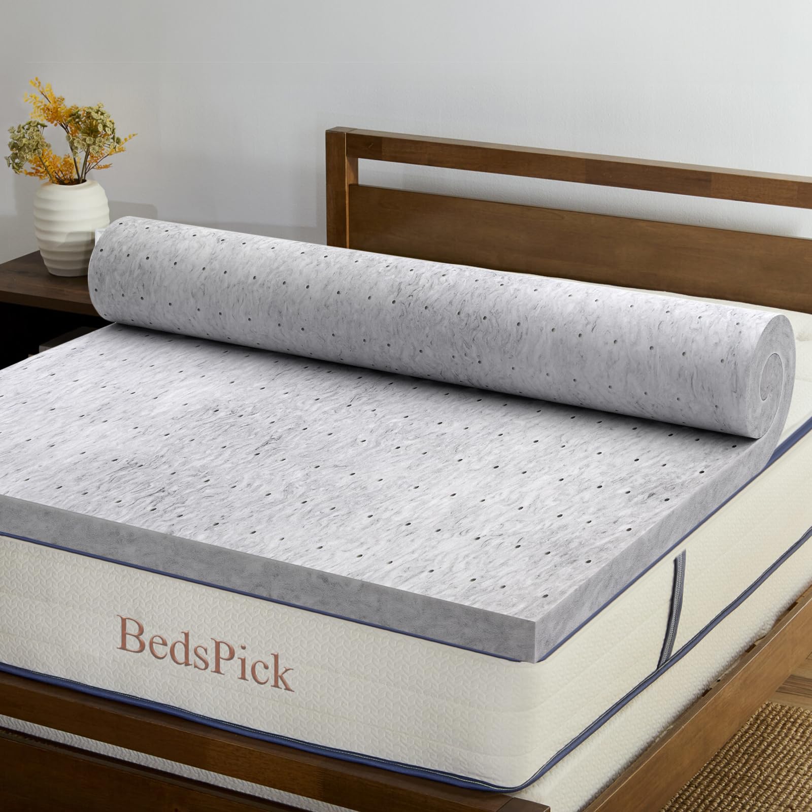 Memory Foam Mattress Topper Twin XL 2 Inch, Foam Mattress Pad Extra Long Twin