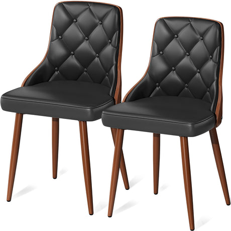 Dining Chairs Set of 2, Mid Century Modern Kitchen and Dining Room Chairs,