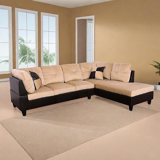 MZX-Carl-SS-00009-LWJ Sectional, 103.5"x74.5"x35", Silver White L