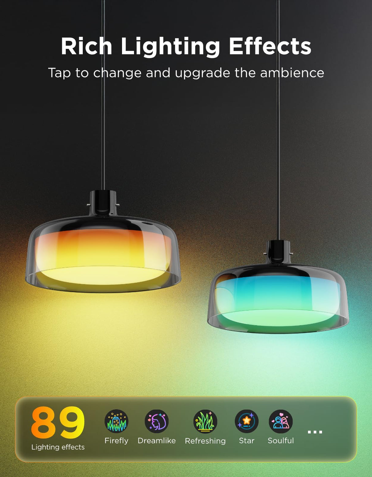 RGBIC Smart Pendant Light for Kitchen Island