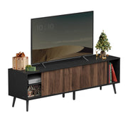 72-Inch TV Stand with Storage - Toolless Assembly Entertainment Center