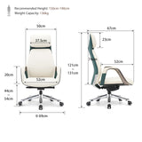 Genuine Leather Office Chair Ergonomic Executive Chair, Modern Office