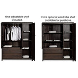 Shaker 3-Door Wardrobe, Walnut