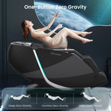 4D Massage Chair Full Body, Zero Gravity, SL Track Shiatsu Massage Recliner Chair