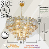 Large Chandeliers for High Ceilings Gold Crystal Chandelier