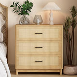 Dresser for Bedroom with 6 Drawers and Metal Handle,Sturdy Frame Modern