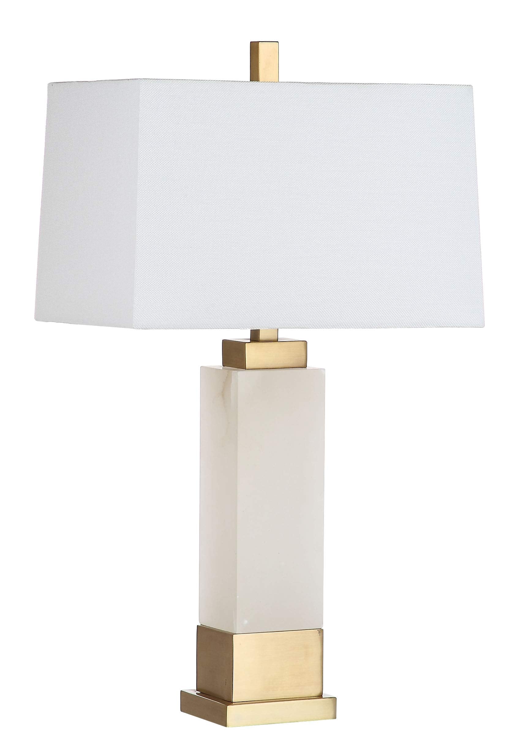 Rozella Alabaster White & Gold Table Lamp 30-Inch
