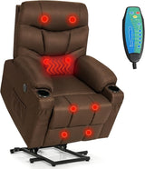 Power Lift Recliner Chair for Elderly, Electric Stand up Lift Sofa w/Massage & Heat