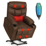 Power Lift Recliner Chair for Elderly, Electric Stand up Lift Sofa w/Massage & Heat