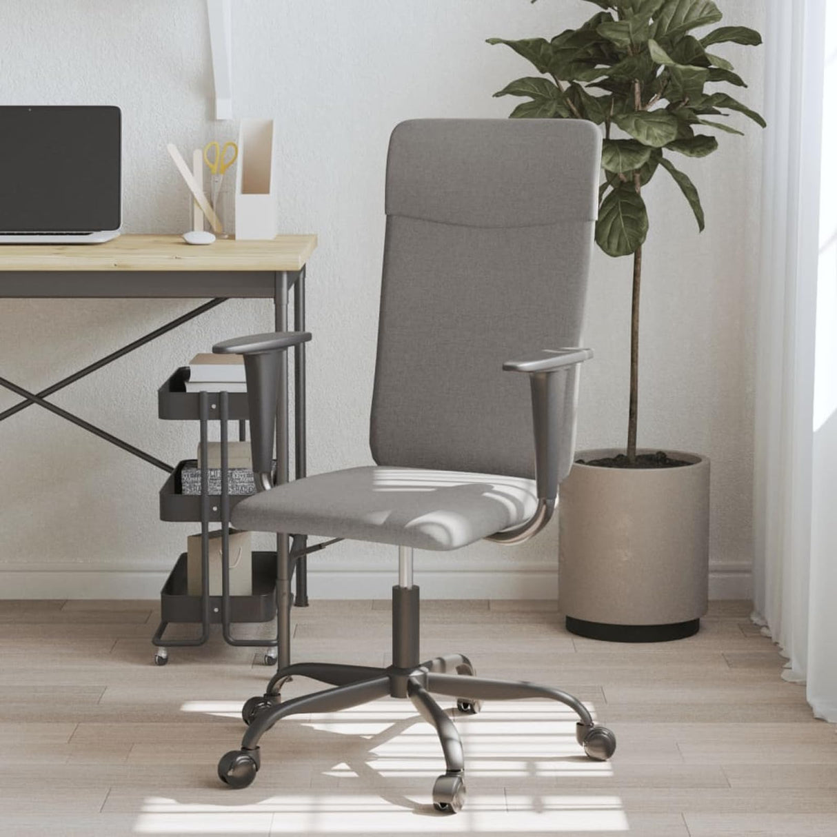 Office Chair Dark Gray Fabric