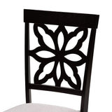 Modern and Contemporary Grey Fabric Upholstered and Dark Brown Finished Wood 7