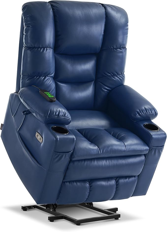 Dual Motor Power Lift Recliner Chair with Massage and Dual Heatin