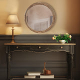 Wall Mirror For Wall, Handwoven Frame Circle Wall Mirror, Vanity, Livingroom