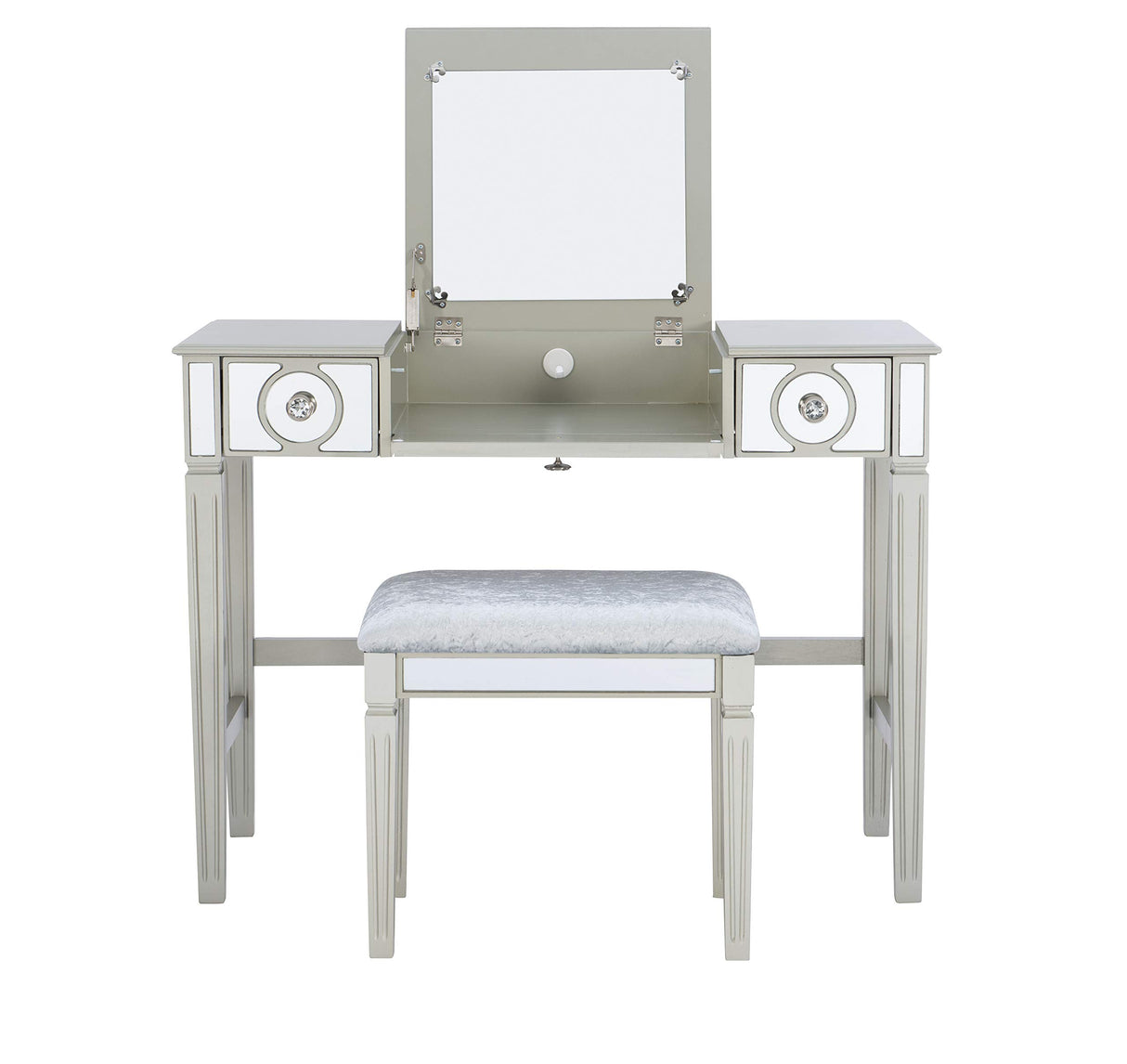 Home Décor Vanity Set Silver