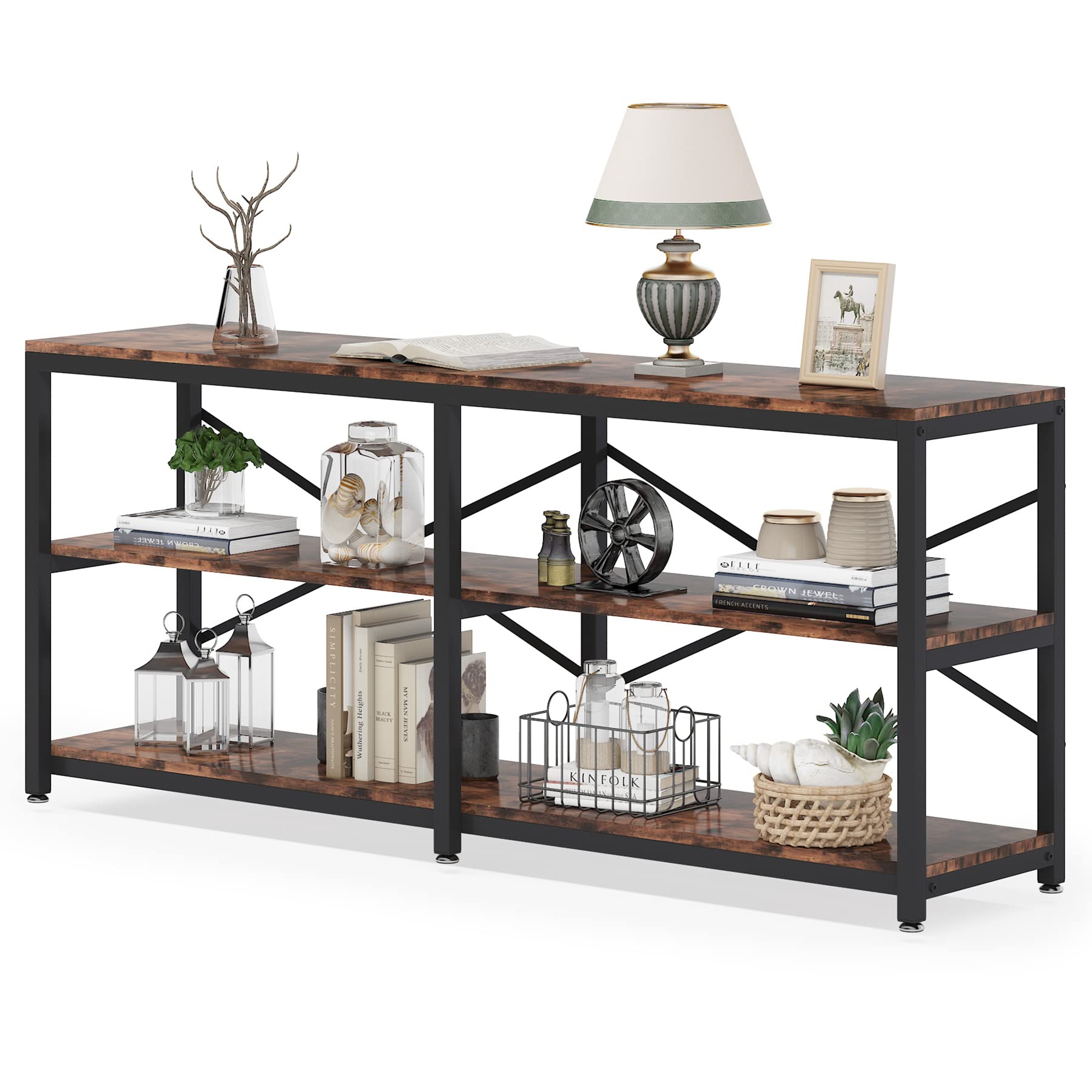 70.9 Inch Extra Long Console Table, Modern Sofa Table Behind Couch Table