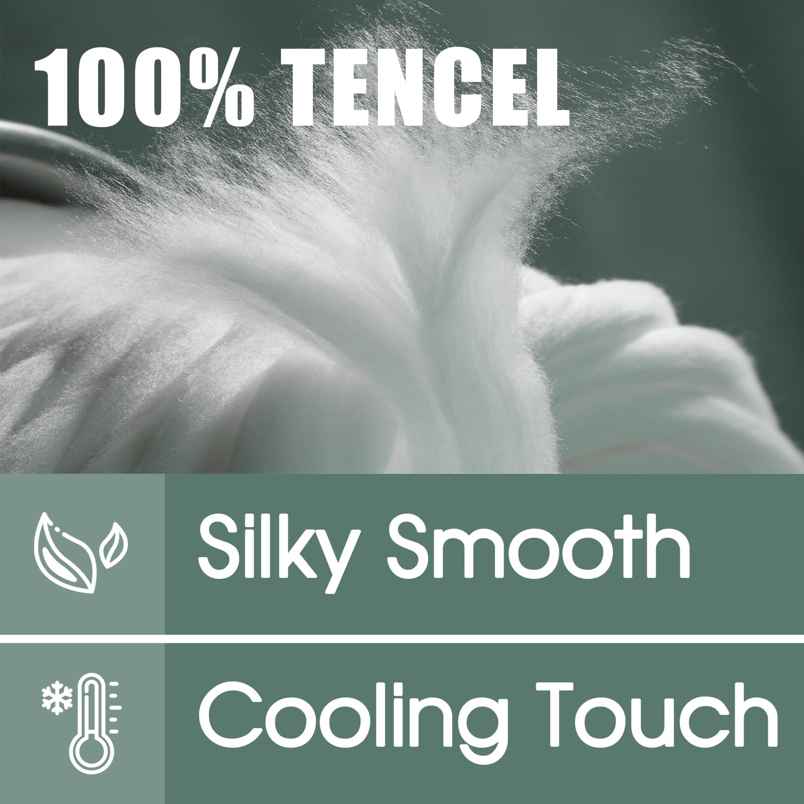 100% Eucalyptus Sheets Queen - Soft Tencel Sheets, Hypoallergenic, Moisture Wicking