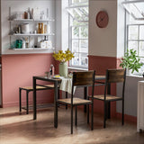 Kitchen Table and 2 Chairs for 4 with Bench, 4 Piece Dining Sets for Small Space