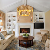 Modern Farmhouse Chandelier, 8 Lights Gold Chandeliers for Dining Room