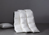 Premium Down Feather Fibers Comforter King Size, All Season Duvet Insert with 8 Corner Tabs